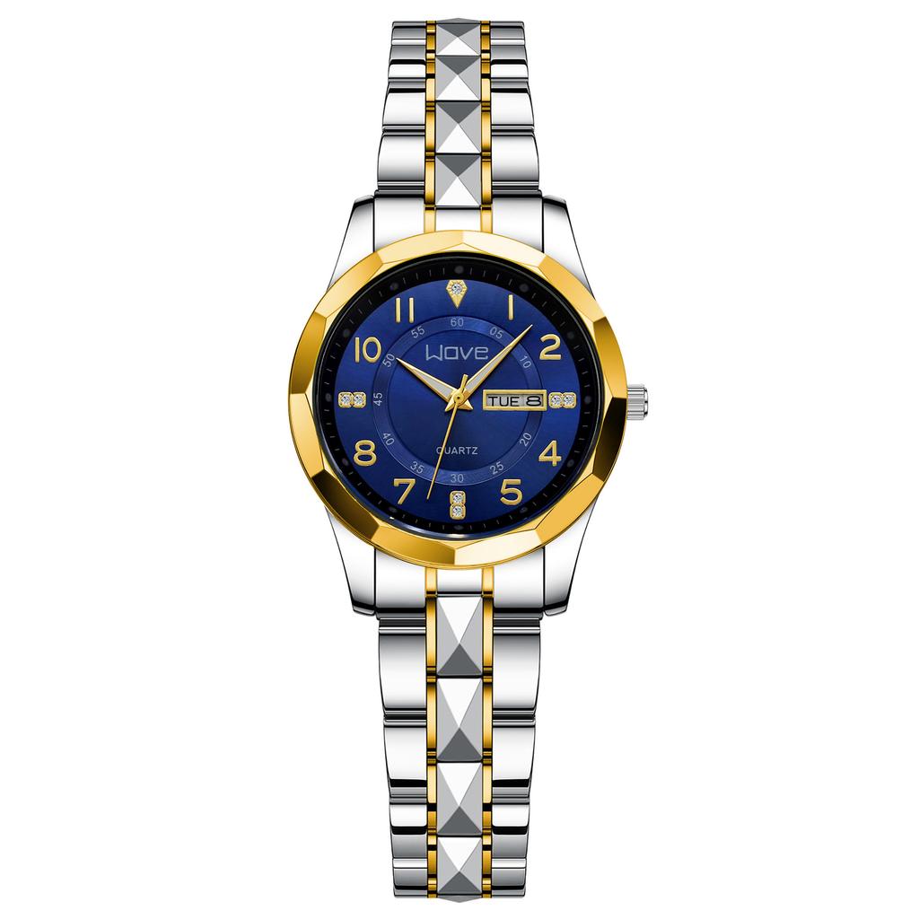 Langjue Men'S Watch Luminous Watch, Weekly Double Calendar Quartz Watch, Couple Watch