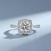 Starlight Row Moissanite Ring Platinum - Timeless Design Sparkling Jewelry for Perfect Confession