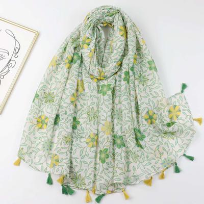 2024 Spring And Autumn Winter New Cotton And Hemp Long Thin Scarf Travel Versatile Sunscreen Warm Shawl For Women