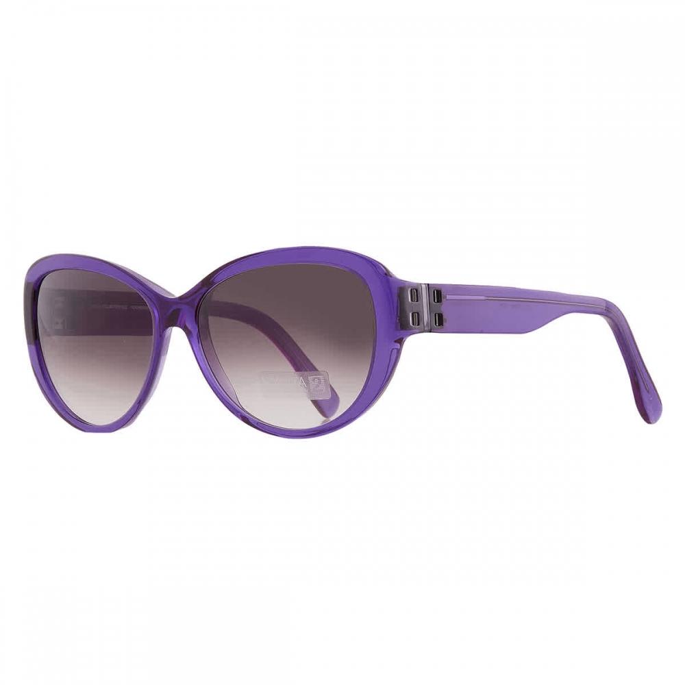 Mykita Brown Gradient Oval Ladies Sunglasses Catherine Amethyst 908 58 Multi