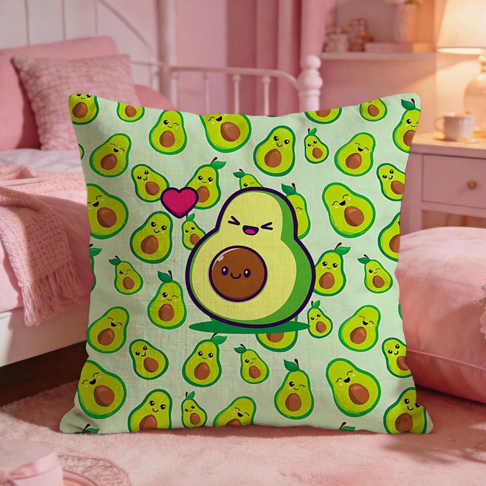 FoodavocadoS Cushion Cover Premium Comfort Reversible Pillow Cove Two in One Design for Any Room Car Interior