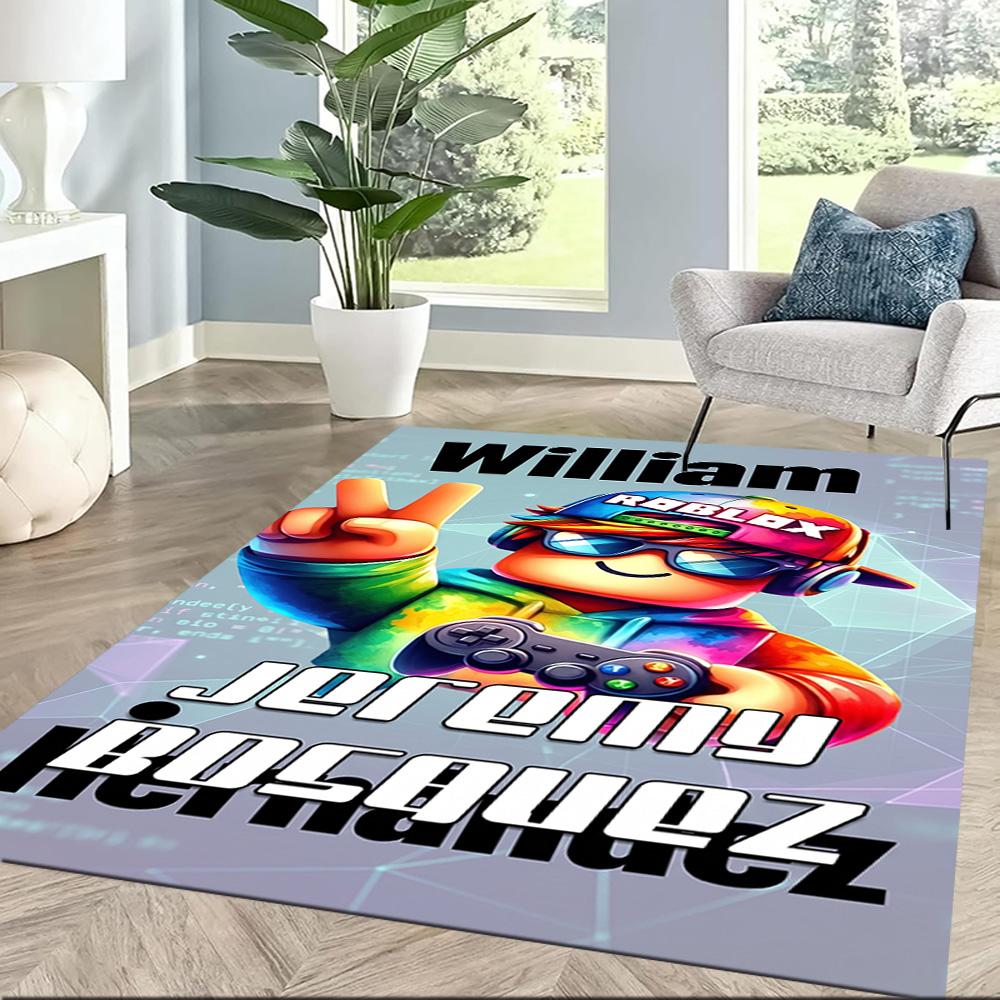 Roblox 397 Floor Mat Suitable for Entryway Playrooms Dormitory Hallway Anti-slip Rug Anime Office Decor Gift for Festivals