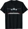 Pilot Luftfahrt Flugzeug Flughafen Landebahn Flugzeuglandung Geschenk Unisex T-Shirt