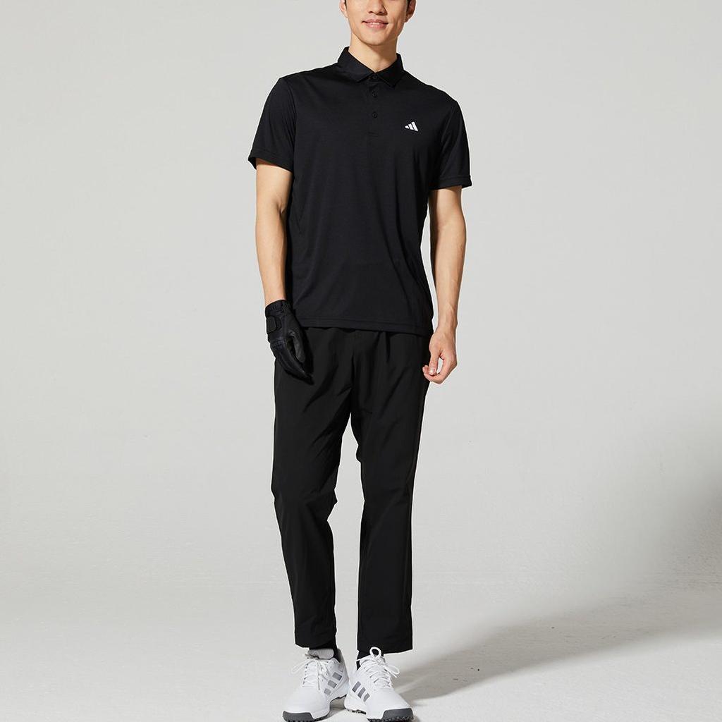 Adidas Polo Shirts Men's Black Polo Collar Moderate JG1303