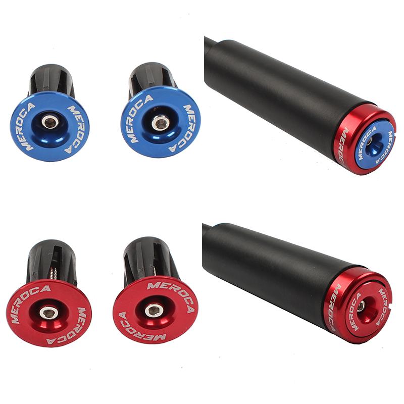 1 Pair Mountain Road Bike Handlebar End Plugs Color Aluminum Alloy Handle Bar End BMX MTB Bike Grip Cover Bicycle Accessories