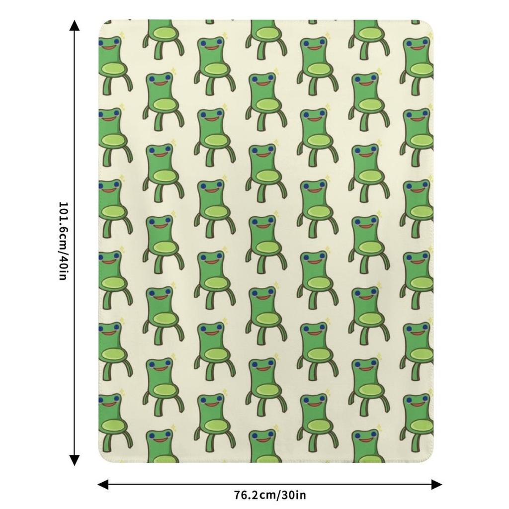 Froggy Chair Throw Blanket Luxurious Soft Fuzzy Blanket for Sofa Bed
