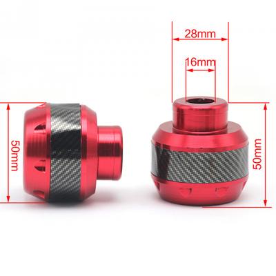 Motocycle Carbon Fiber Motorcycle Front Fork Frame Slider Crash Protection Red