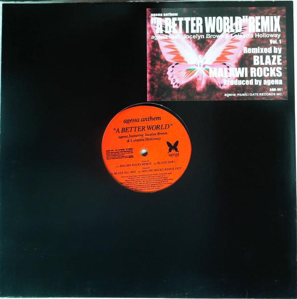 

12inch Record AGEHA JOCELYN BROWN LOLEATTA HOL A Better World AGM001 AgeHa 2003 US Dance Electronica Used