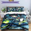 Kinich 3pcs Bedding Set Duvet Cover Closure Includes 1 Duvet Cover & 2 Pillowcases for All Seasons Bedroom Home Dorm Decor