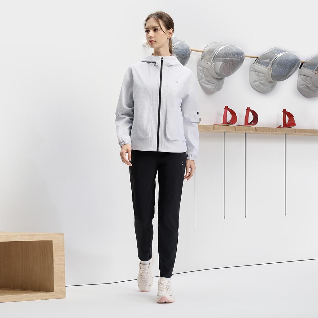 New FILA Jacket Women's Shimmery Silver A11W431704FSV