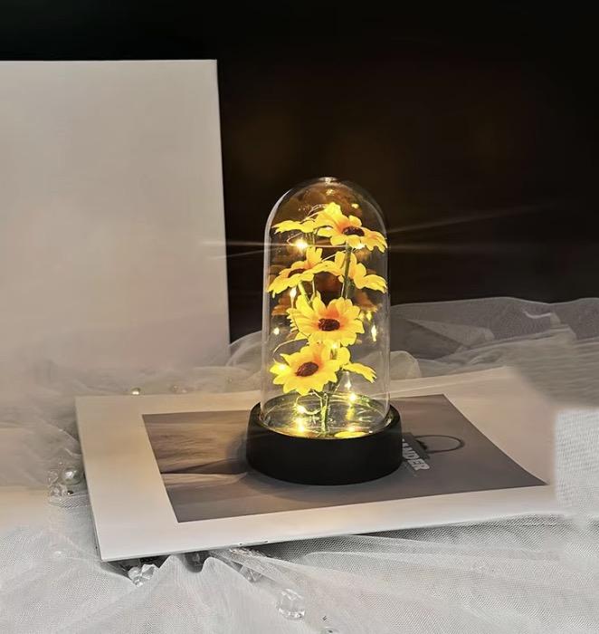 

Подарок на выпускной маленький пластиковый набор подсолнухов День матери отправить жене отправить маме День святого Валентина вечный цветок подарок на день рождения