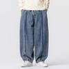 Men's Casual Breathable Cotton Linen Long Pants with for Spring and Fall Daily Wear