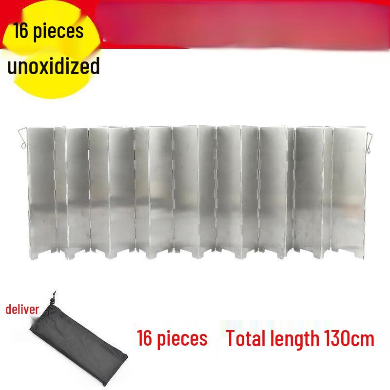 OEING Outdoor Folding Aluminum Windshield One Size