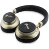 Guess Bluetooth ENC 4G Gold Script Metal Black Over-Ear Headphones