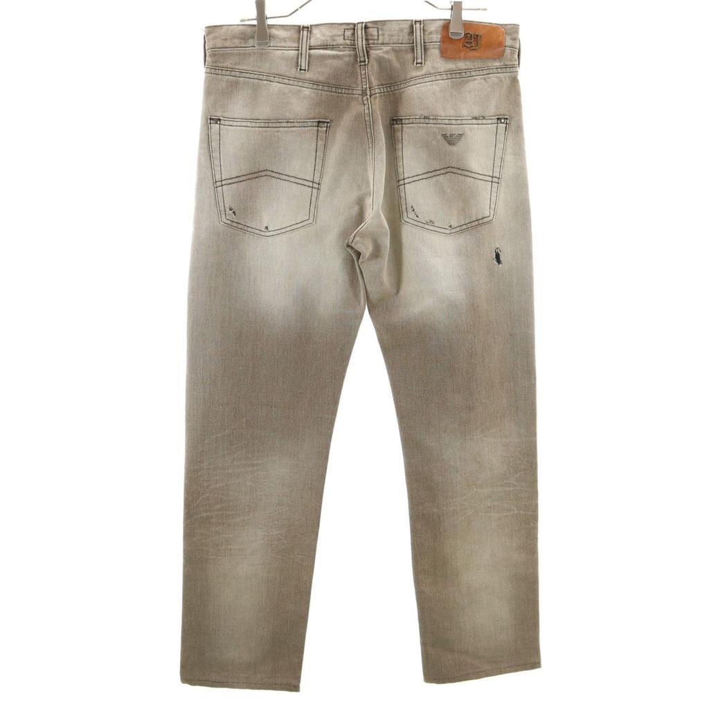 Armani Jeans Vintage işlem Düz pantolon W30 Kahverengi Erkek Kullanılmış