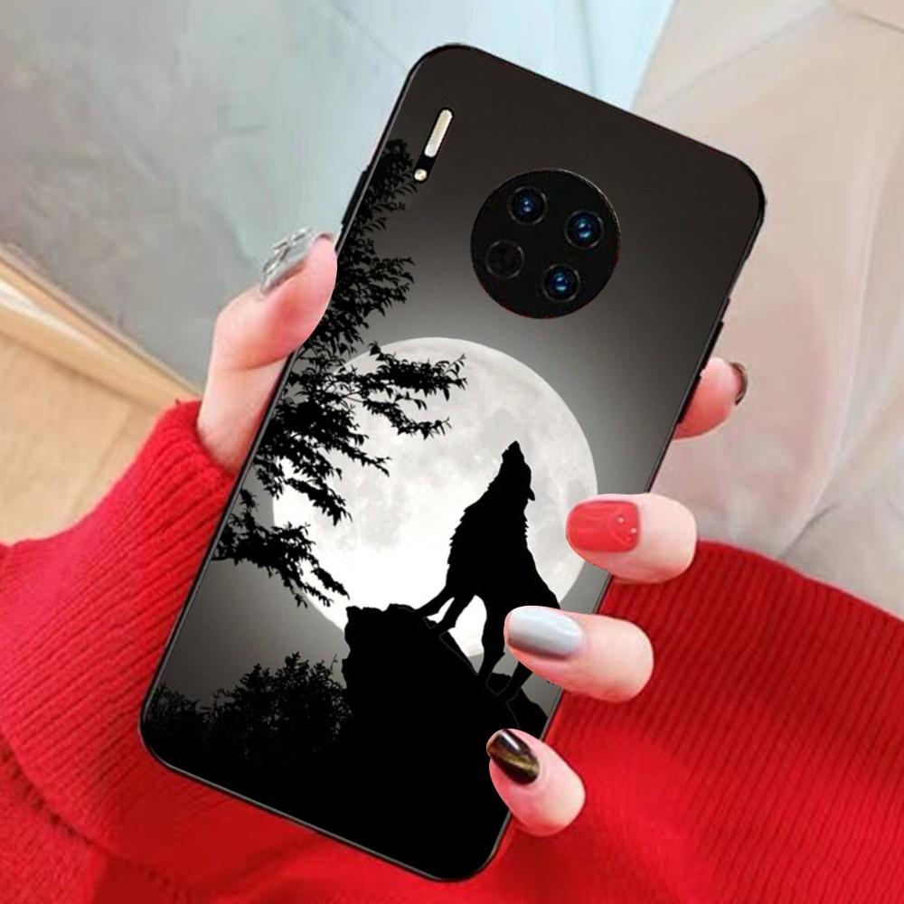 

Animal The Wolf Howl Phone Case For Huawei Mate 10 20 30 40 50 Lite Pro Nova 3 3i 5 6 SE 7 Pro 7SE For Huawei Nova 7pro