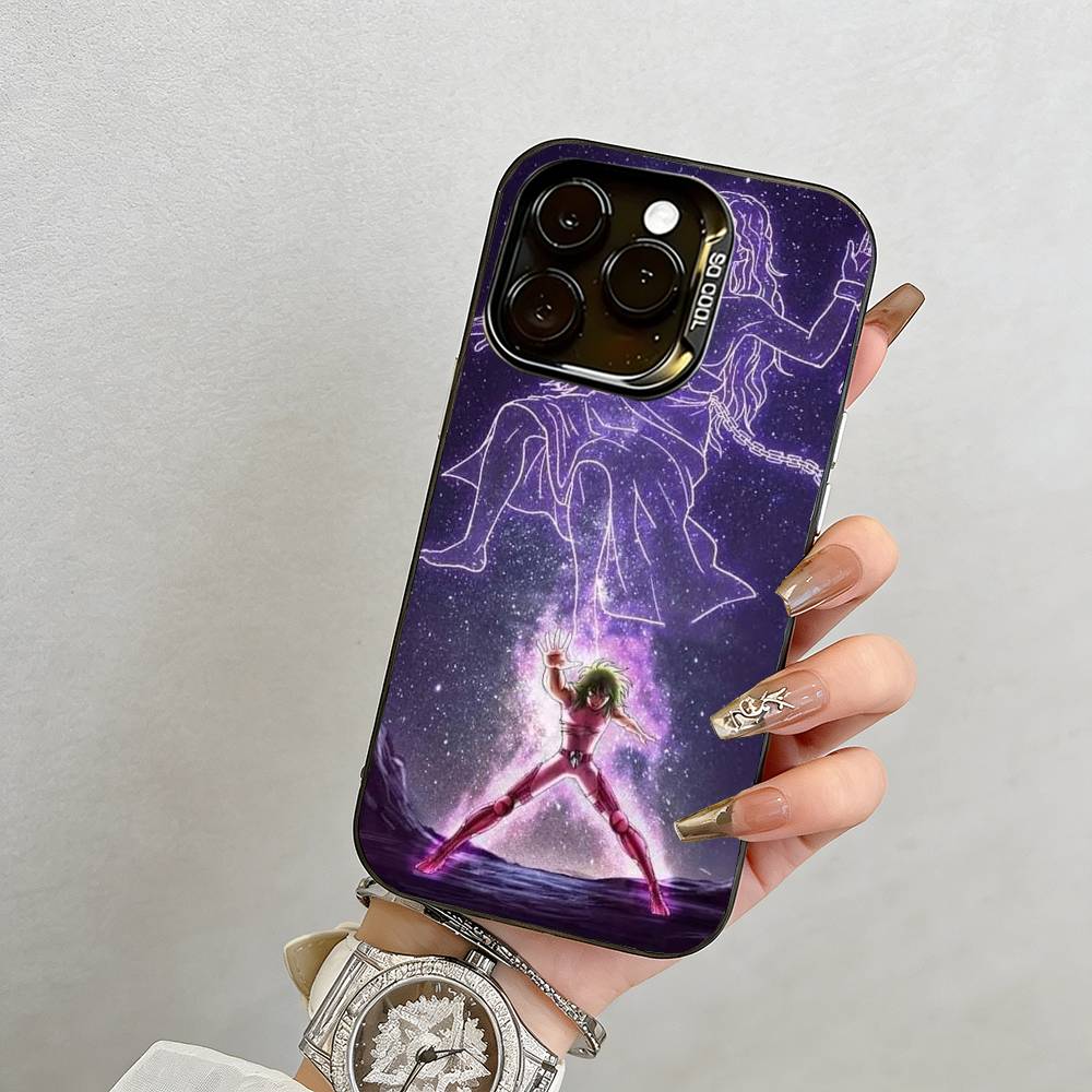 Saint Seiya Phone Case For iPhone 17,16,15,14,13,12,11 Plus,Pro Max,XS,Colorful Silver Phone case Funda Cover