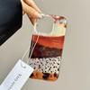 Ins Color Blocking Splicing Blocks Cartoon Simple Girl Phone Case For iPhone 17 Air 16 15 14 13 12 11 Pro XR Max 7 8 Plus Cover