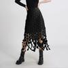 2025 Summer Embroidered Tassel High-End Women’s Wrap Skirt In Solid Colors