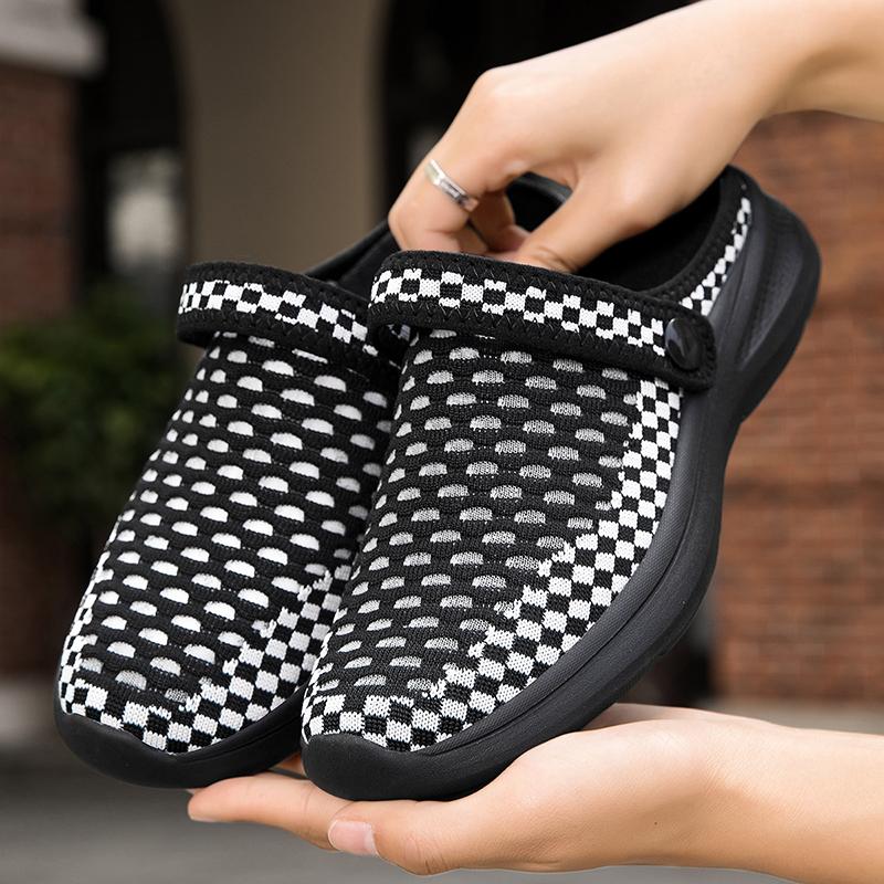Summer Slippers Women's Slippers Outdoor Thick and Low Shoes 2025 Comfortable Toe Exposed Slip On Home Shoes Men's Sandals Items