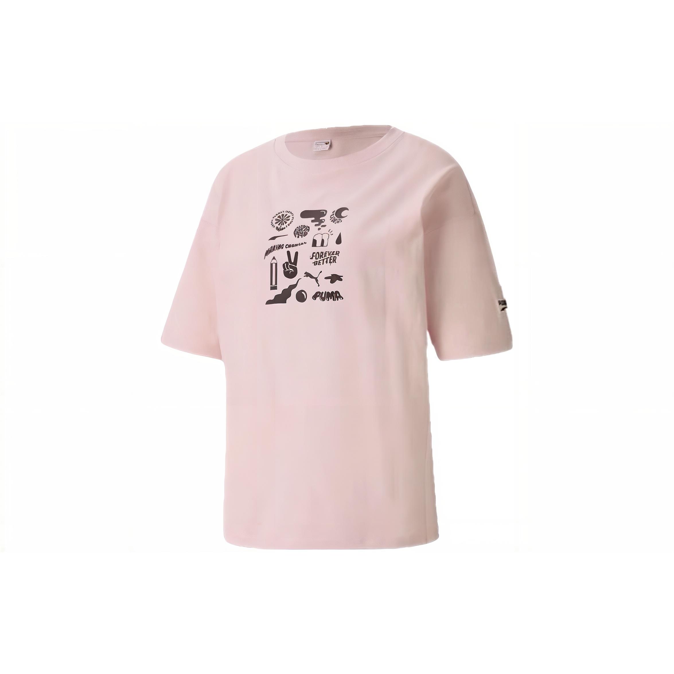 Puma (WMNS) DOWNTOWN GRAPHIC Tee Women s 533050-36 M