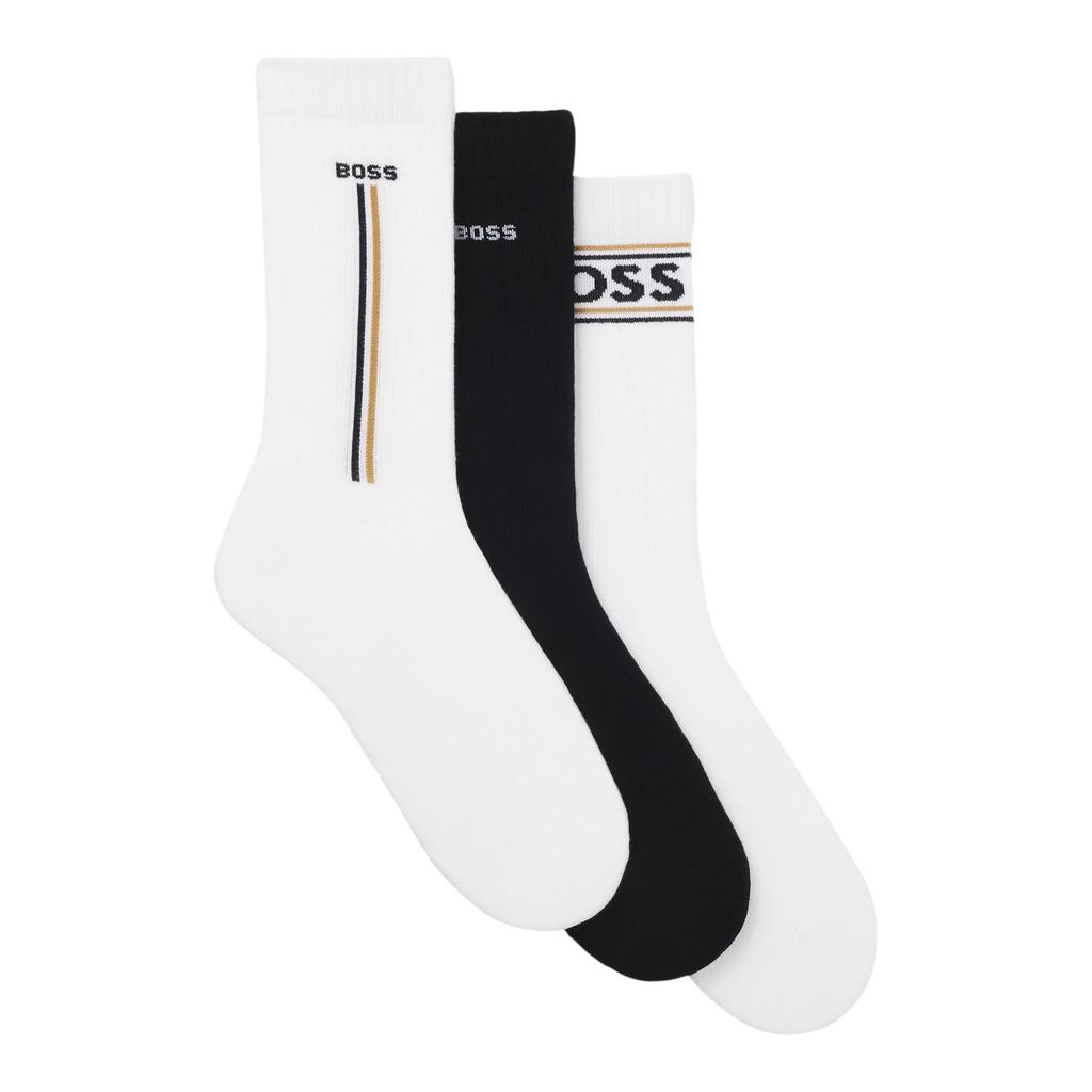 Boss Unisex Adult Logo Crew Socks (Pack of 3)