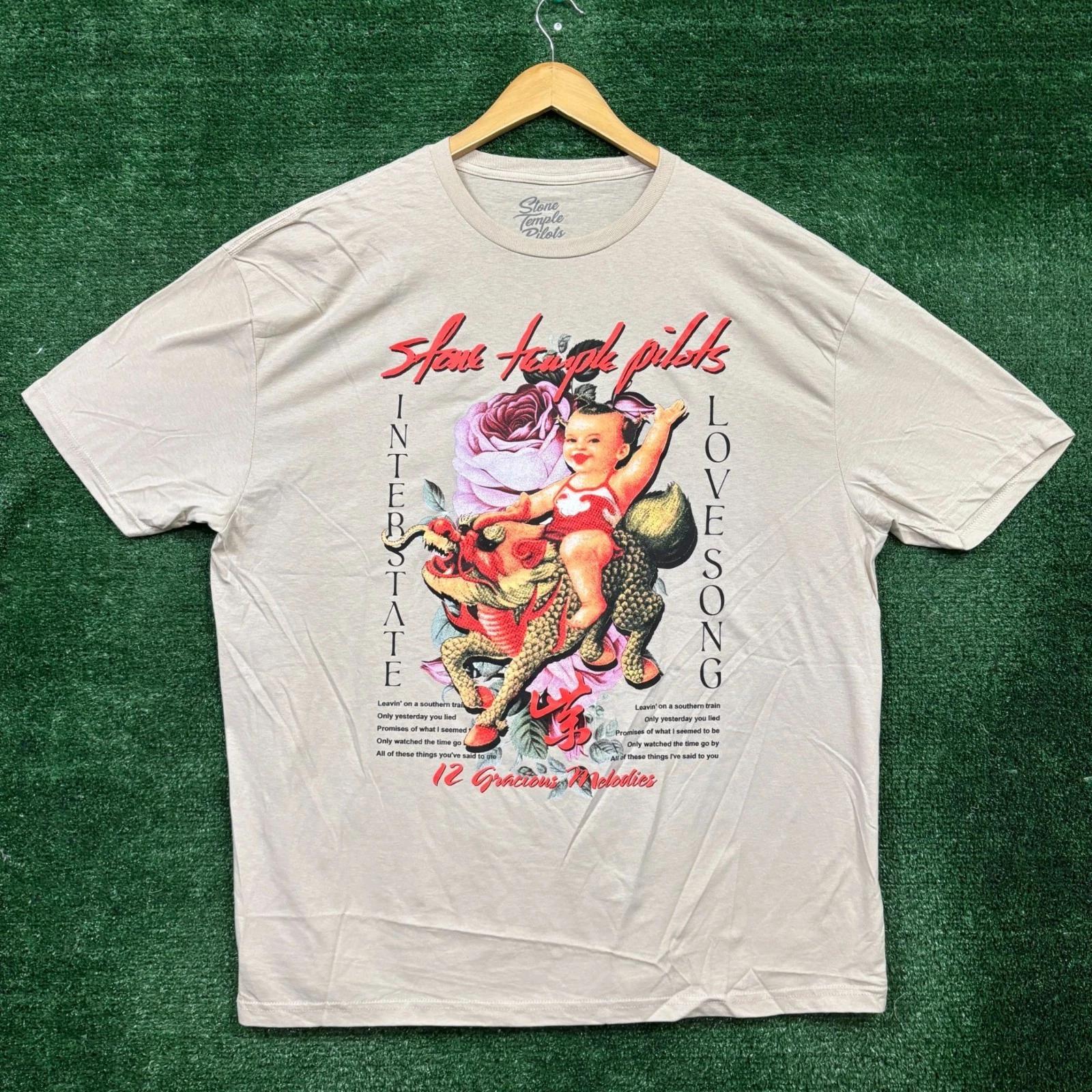 Stone Temple Pilots Purple Interstate Love Song Rock Band T-Shirt Size 2XL 4XL