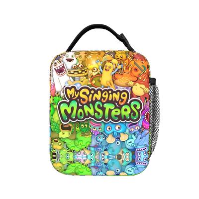 My Singing Monster Lunch Bag  Retro Lunch Box Travel Convenient Thermal Lunch Bags For Women Oxford Graphic Cooler Bag