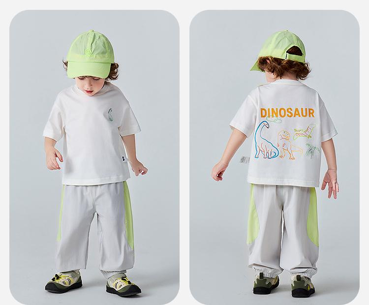 Mini Bala Boys' and Girls' Long Pants, Breathable and Mosquito Resistant In Summer, Artist Collaboration UPF50+