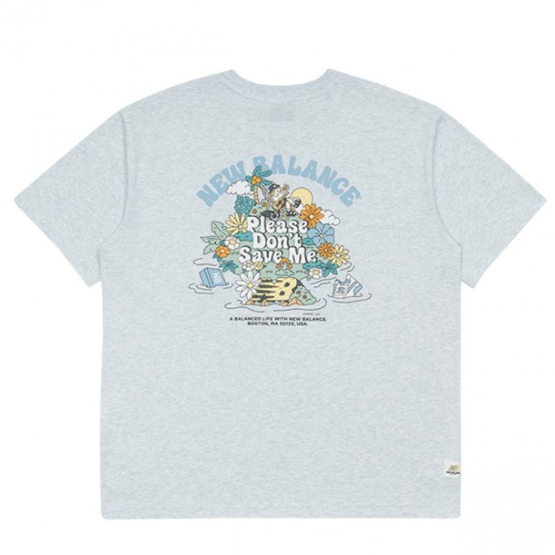 New Balance Uni Nb Boy Nature Island Kurzarm-T-Shirt Nbnef31623 16