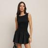 Women's Summer New Solid Color Sleeveless Patchwork Dress