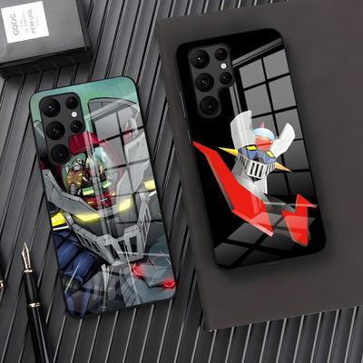 Anime M-Mazinger Z Phone Case For Samsung A25 A13 A33 5G A54 A36 A35 A56 A52 A14 Shockproof Glass Cover