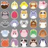 50 Cute Cartoon Animal Stickers for Journals, Laptops, and More