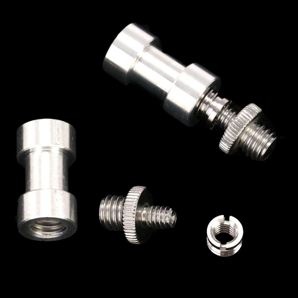Stand 1/4"To 3/8" Camera Flash Tripod Converter Adapter Thread Screw Mount Adapter Light Stand
