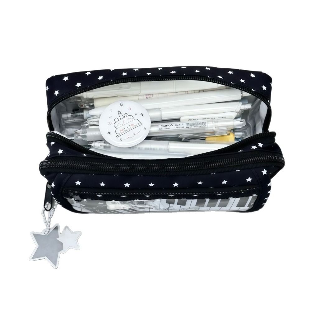 Sweet Piano Keyboard Pencil Case Large Capacity Makeup Bag Trendy Pen Organizer Back To School