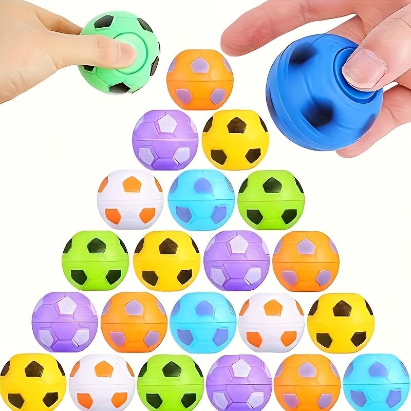 

1pc Mini Soccer Fidget Spinner Stress Ball, Portable Finger Toy, Perfect Party Favor & Classroom Reward for Children светло-серый
