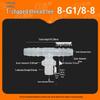 2/3/4-Minute T-Type Male Thread Barb Connector for Soft & Hard Pipes