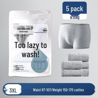 Einweg-Baumwoll-Boxershorts für Herren - Reise- und täglicher Gebrauch, waschfrei und steril.