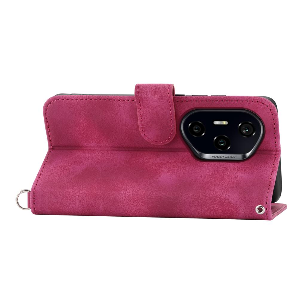 For Honor 300 Pro/300 Ultra Case Flower Pattern PU Leather Wallet Phone Cover with Strap