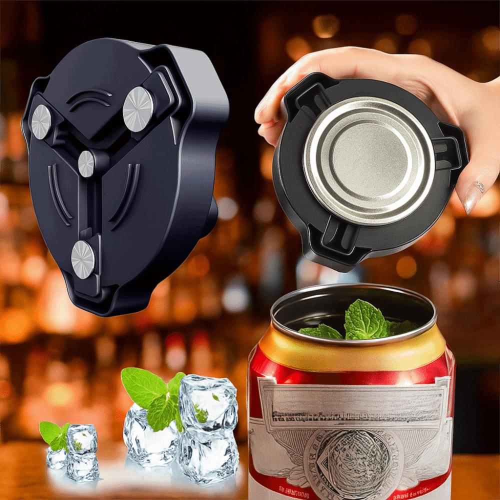 Rotating Design Screw Can Opener Manual Bottle Lid Open Device Jar Lid Opening Tool  Weak Hand