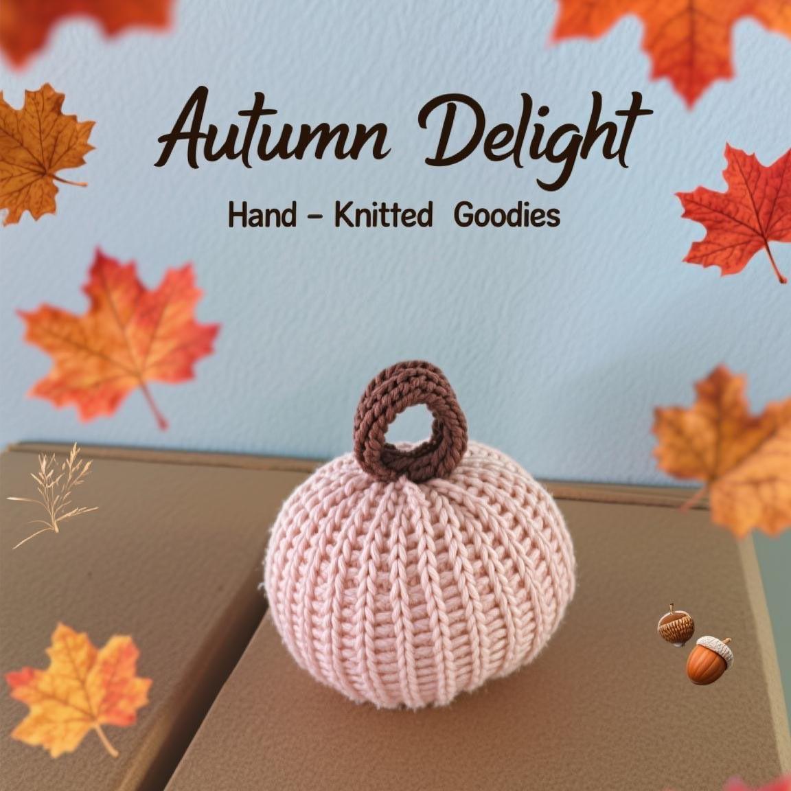 

Knitted Mini Soft Pumpkins for Autumn Decoration, Used As Comfortable Accessories for Shelves, Tables, Dining Tables