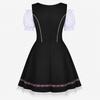Damen Kurzarm-Kostümkleid mit Bindevorderteil für Party und Freizeit