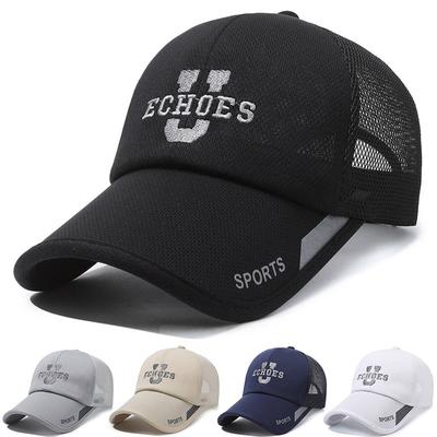 Sommer Herren Baseball Cap leichte atmungsaktive Kappe mittleren Alters Netzkappe Angelmütze