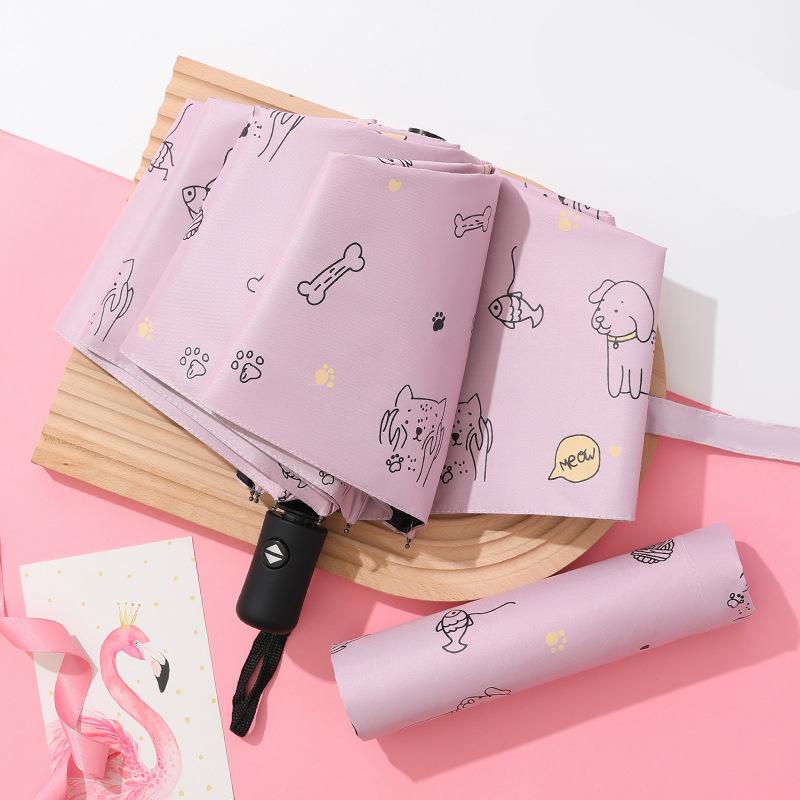 Sunshade Umbrella Cats,dogs,parrots,cute Pets,umbrellas UV Sunscreen Folding Umbrella Portable Outdoor Travel Tools
