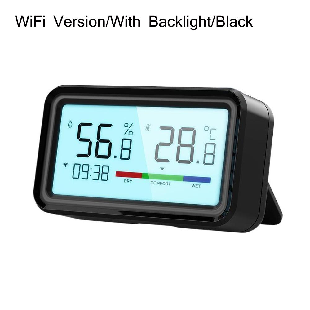 Tuya Smart Wireless WiFi/Zigbee Hygrometer Thermometer Sensor Monitor With Backlight App Voice Remote Control Alexa Google Home