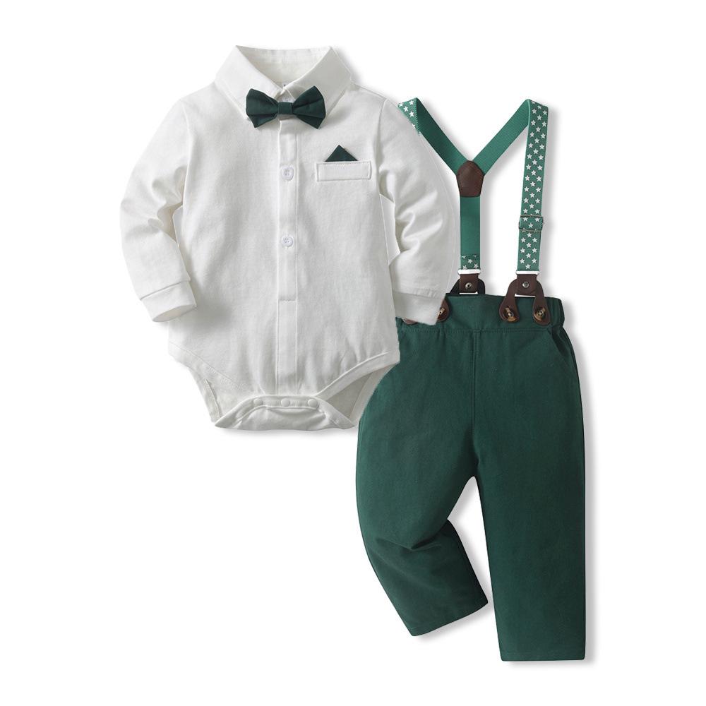 Kūdikių ir mažų vaikų pavasario/rudens suknelių rinkiniai, medvilniniai berniukų kombinezonai, mieli vaikiški pavasario išvykų drabužiai