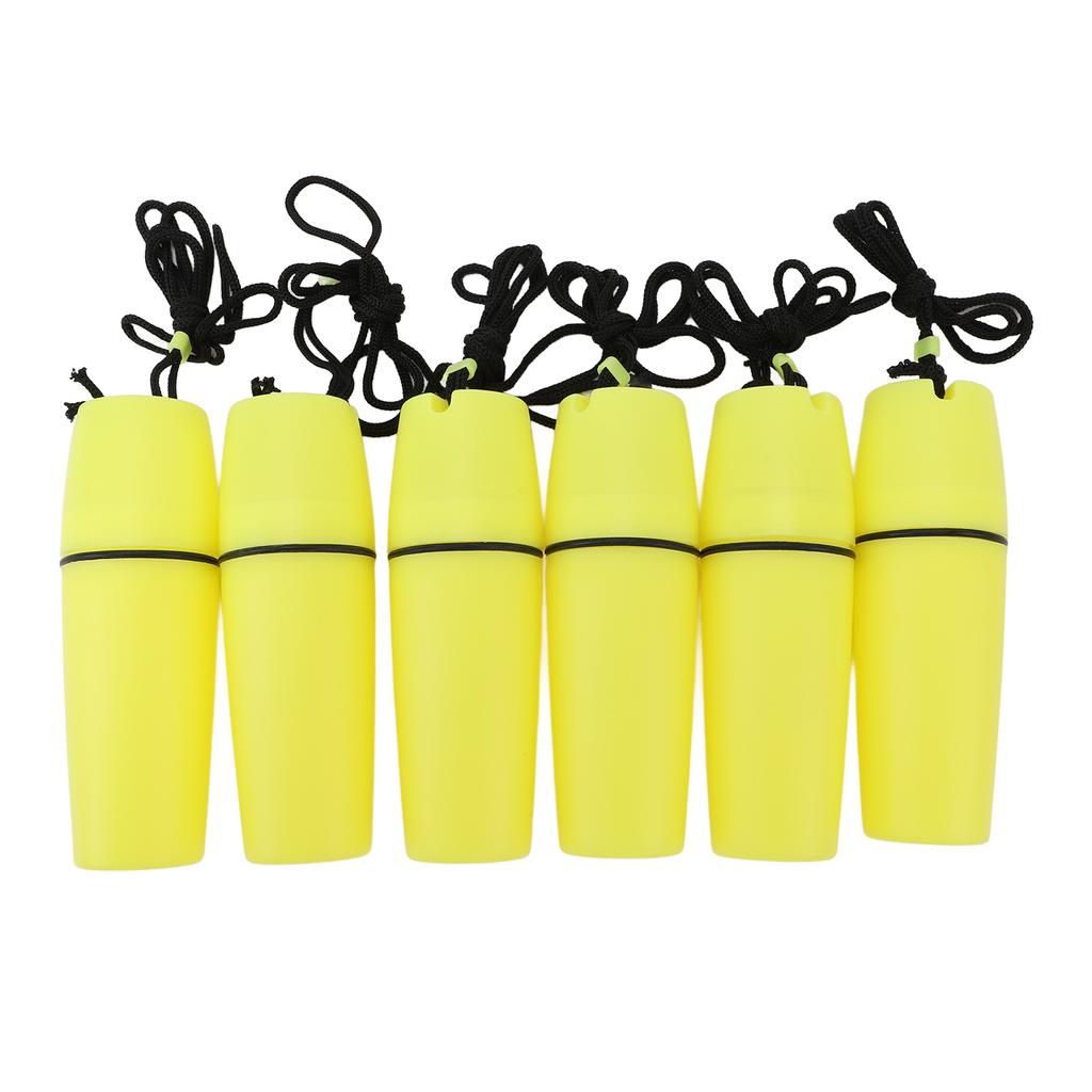 6PCS Kayak Container Bottle ABS Waterproof Portable Kayak Sealed Bottle Dry Canister with Hook Rope for Diving