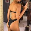 Bandeau Noué Bikini Brésilien Taille Haute Maillot de Bain Femme Maillot de Bain Deux-pièces Ensemble Bikini Maillot de Bain Maillot de Bain Swim