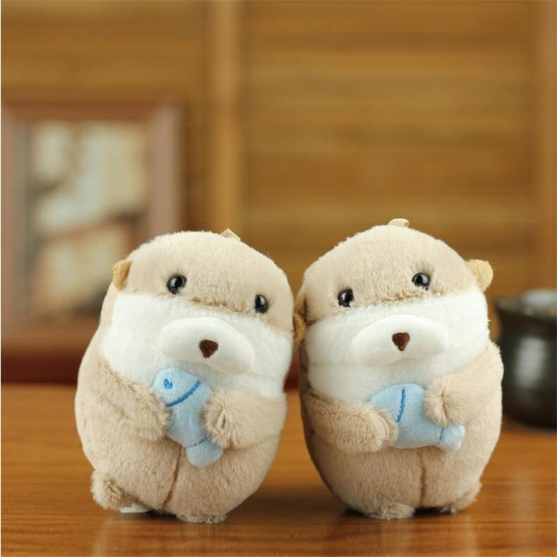 Cute Little Seal Pendant Plush Toy Marine Animal Stuffed Doll Bag Pendant Keychain For Girls Gifts 11CM