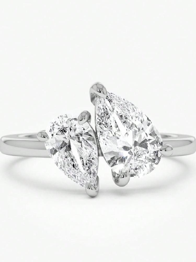 Δαχτυλίδι Δάκρυ Νερού Κλασικό Απλό από Ασήμι 925 με Ζιργκόν Για Γυναίκες Αρραβώνα Γάμο Πολυτελές Υψηλής Ποιότητας Λεπτό κόσμημα